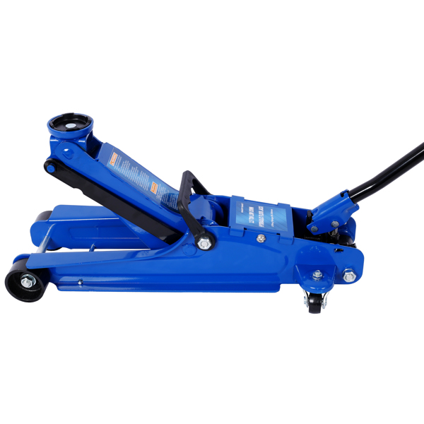 2.5 Ton Low Profile, Heavy-Duty Steel Racing Floor Jack with Single Piston Lift Pump, Lifting Range 3.5"-14.50"