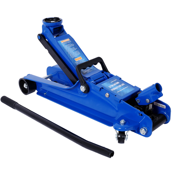 2.5 Ton Low Profile, Heavy-Duty Steel Racing Floor Jack with Single Piston Lift Pump, Lifting Range 3.5"-14.50"