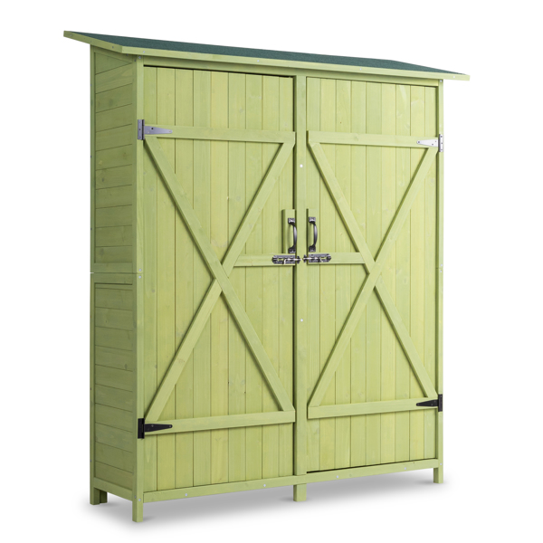 Fir Wood Shed Garden Storage Shed  Green