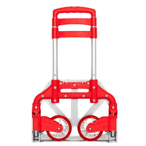 Portable Foldable Telescopic Trolley Trolley Luggage Trolley Red