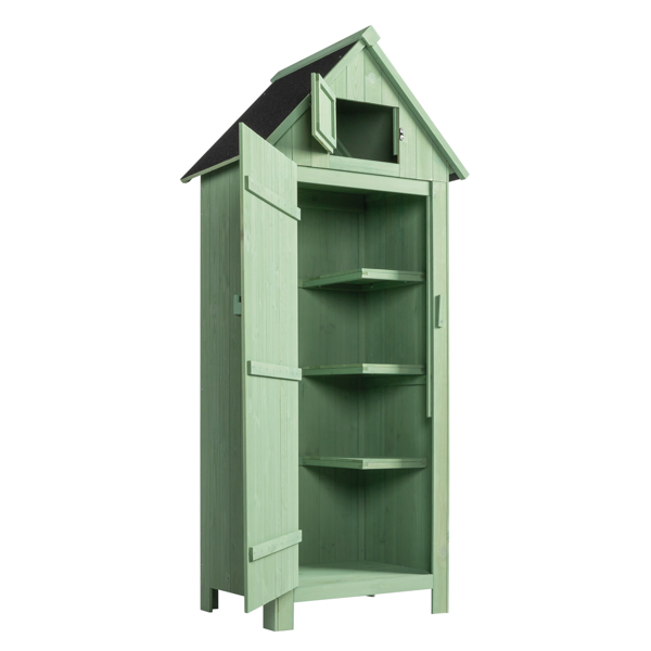 Fir wood Arrow Shed with Single Door Wooden Garden Shed Wooden Lockers 