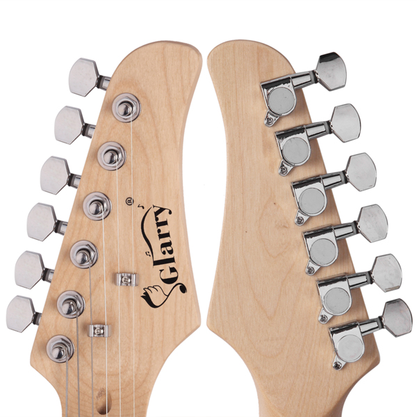 GST Stylish Electric Guitar Kit with Black Pickguard Sunset Color