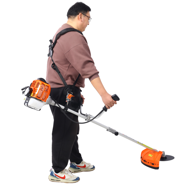 52cc Weed Wacker Gas Powered,6 in 1 Multifunction, String Trimmer, 8 inch Weed Wacker Attachments Heads,10" Metal 3/4/80T Blade,Rubber Handle , Shoulder & Strap Included, EPA Compliant