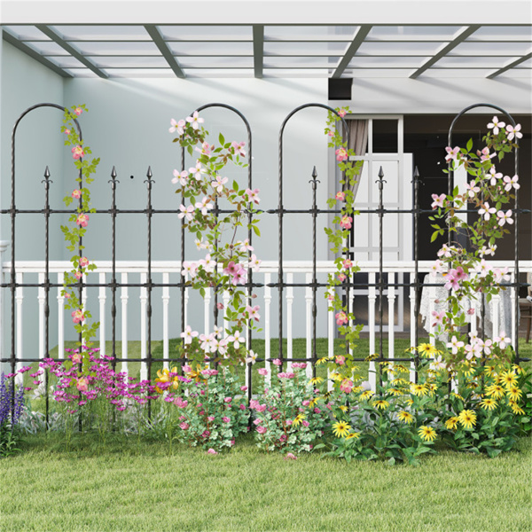 Outdoor Arch Trellis for Climbing Plants 58 x 73 Inch 