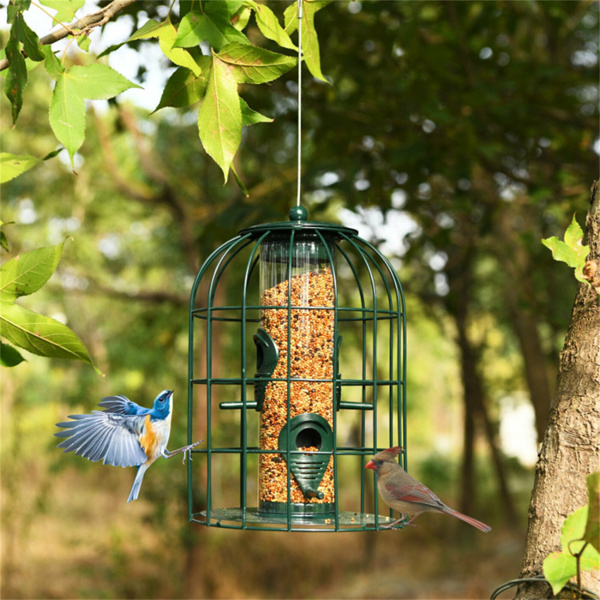 Green  Wild Bird Feeder 7'' x 7'' x 10'' 