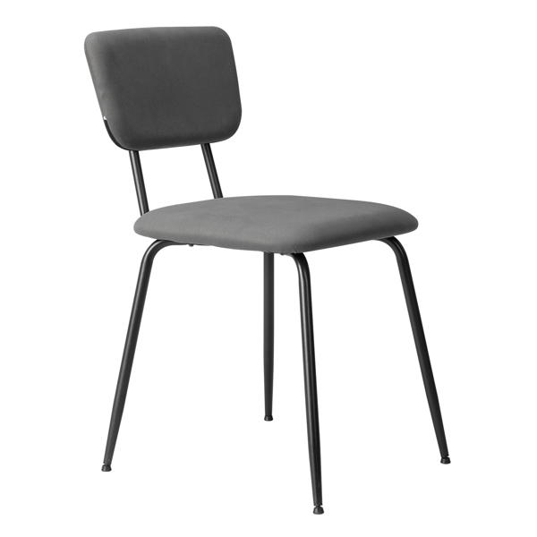 Set of 4 Modern Padded Dining Chairs for Kitchen Bar Office Chair, Grey