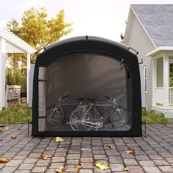  Black Bike Storage Shed Tent for 3-4 Bicycles