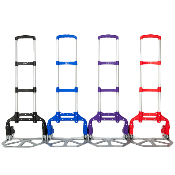 Portable Foldable Telescopic Trolley Trolley Luggage Trolle Purple