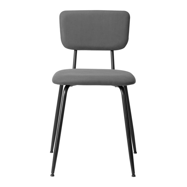 Set of 6 Modern Padded Dining Chairs for Kitchen Bar Office Chair, Grey