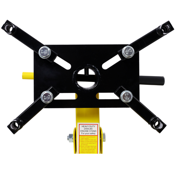 Folding Engine Stand 2000 LBS Capacity Motor Hoist 360 Degree Adjustable Mounting Head Dolly Mover Auto Repair Rebuild Jack