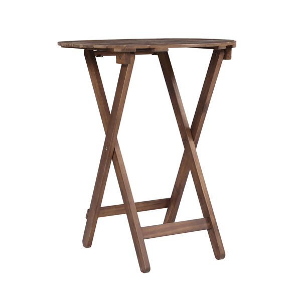 3 件套相思木小酒馆套装，木制折叠庭院家具，适用于花园后院阳台门廊，带 1 张咖啡桌和 2 张折叠椅，自然染色-10