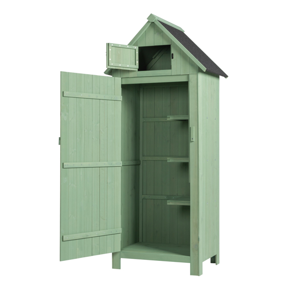 Fir wood Arrow Shed with Single Door Wooden Garden Shed Wooden Lockers 