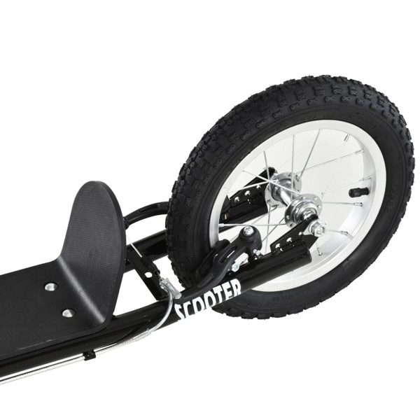   youth scooter is equipped  Dual Brakes  - Black