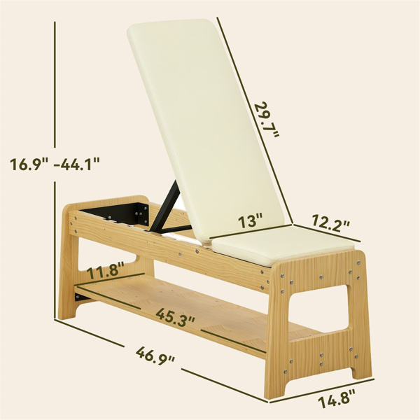 Wooden Adjustable Weight Bench