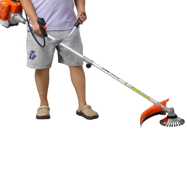 52cc Weed Wacker Gas Powered,6 in 1 Multifunction, String Trimmer, 8 inch Weed Wacker Attachments Heads,10" Metal 3/4/80T Blade,Rubber Handle , Shoulder & Strap Included, EPA Compliant