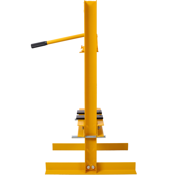 6 Ton Hydraulic Press, Benchtop Hydraulic Shop Press, H-Frame Garage Floor Press with Press Plates, Adjustable Working Table Height,Yellow