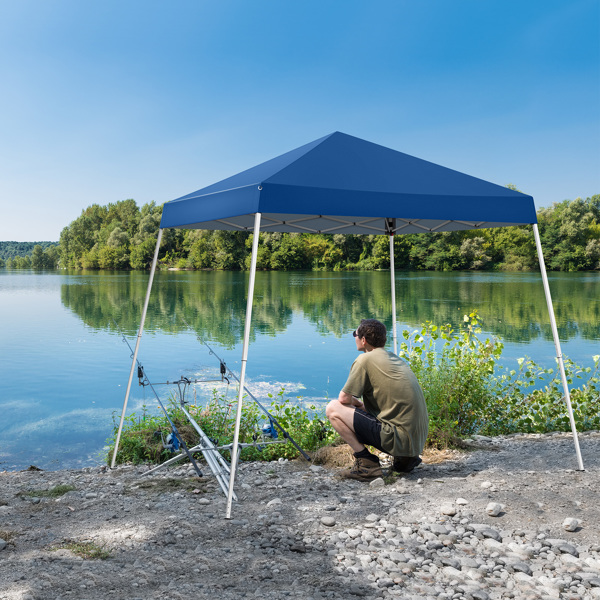 2.5 x 2.5m Portable Home Use Waterproof Folding Tent Blue