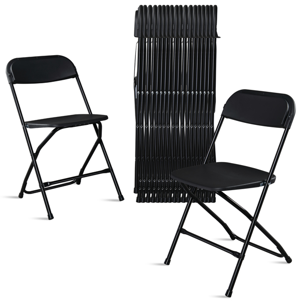 【替换50297272】 10pcs 注塑经典款 黑色 XN 庭院塑料折叠椅 N001-21