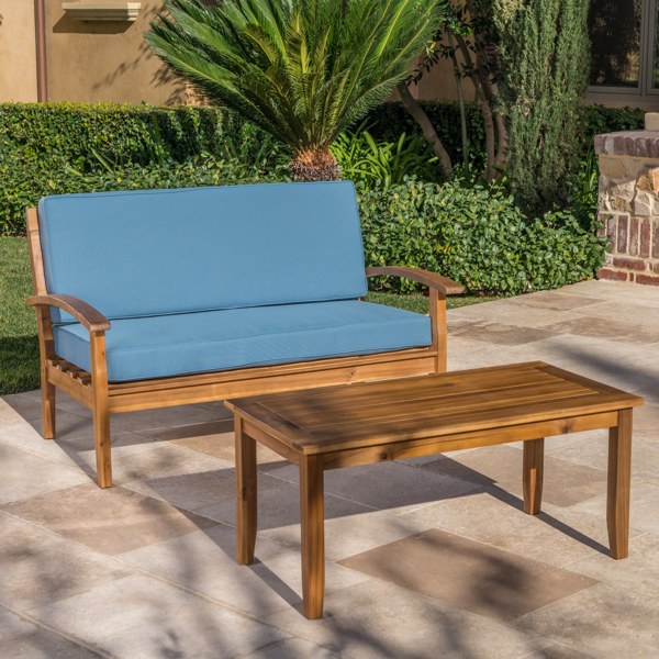 LOVE SEAT + COFFEE TABLE