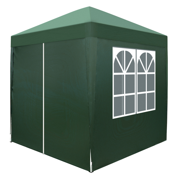 2 x 2m Two Doors & Two Windows Practical Waterproof Right-Angle Folding Tent Green