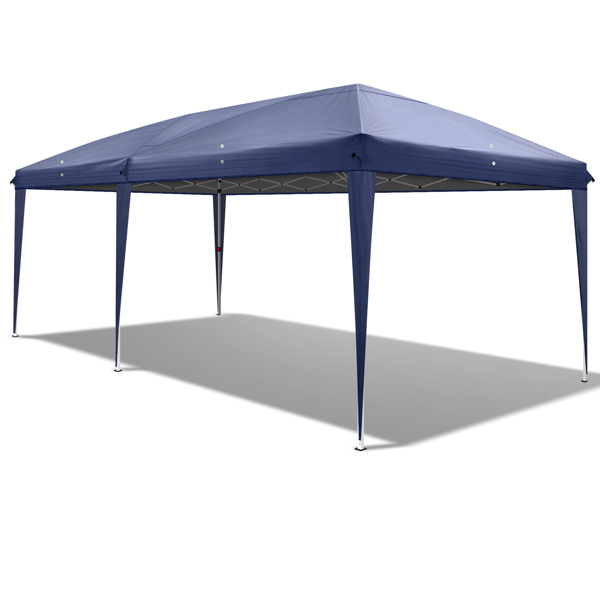 3 x 6m Four Windows Practical Waterproof Folding Tent Blue