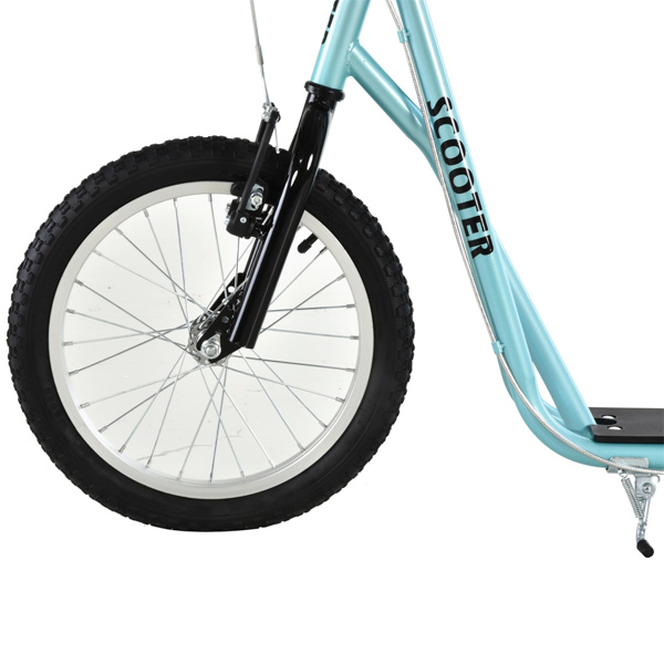   youth scooter is equipped  Dual Brakes  - Blue