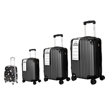 4-piece luggage set, lightweight ABS luggage 4-piece set 16.20.25.29 inches, checked and carry on luggage set, with swivel wheels