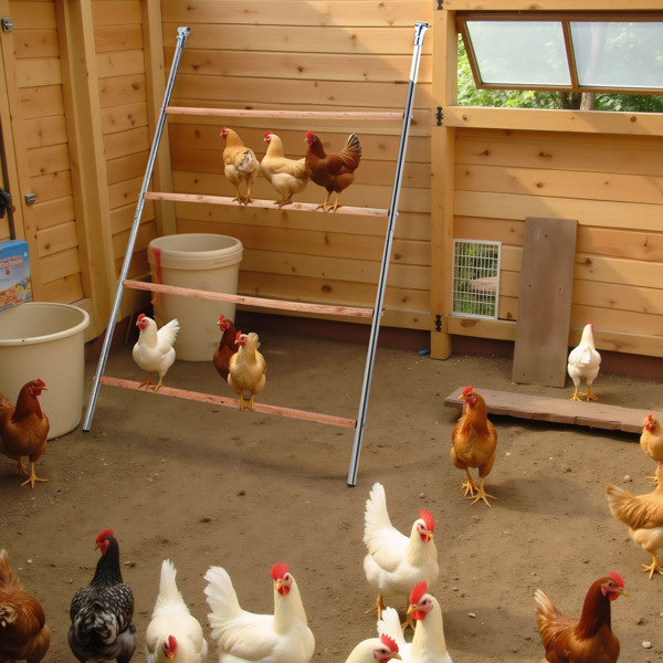 104*143cm  Outdoor chicken perch