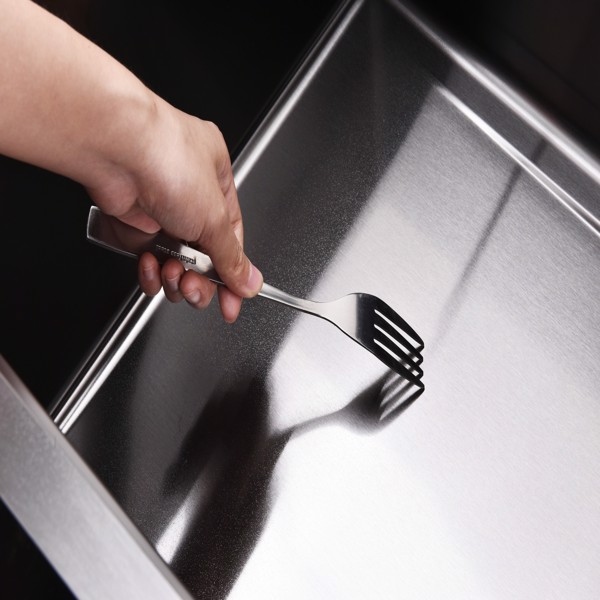 瀑布厨房水槽，黑色不锈钢单碗，带飞雨水龙头和砧板的多功能工作站，30×18“【周末不发货，TK/TEMU订单仅支持自提】-20