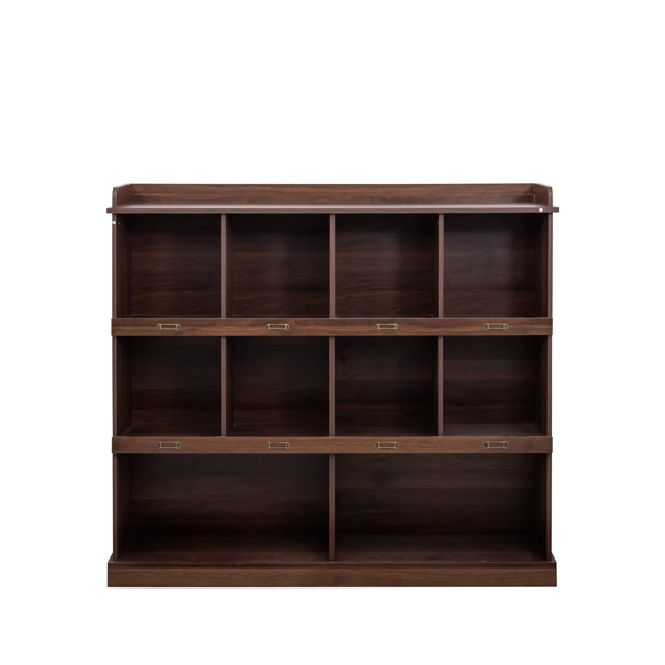 10-shelf Bookcase,Walnut