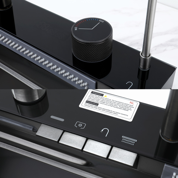 拉出式Facuet单碗水槽厨房蔬菜水槽304鲸鱼瀑布水槽不锈钢餐具水槽蔬菜水槽家用蔬菜洗脸盆【周末不发货，TK/TEMU订单仅支持自提】-6