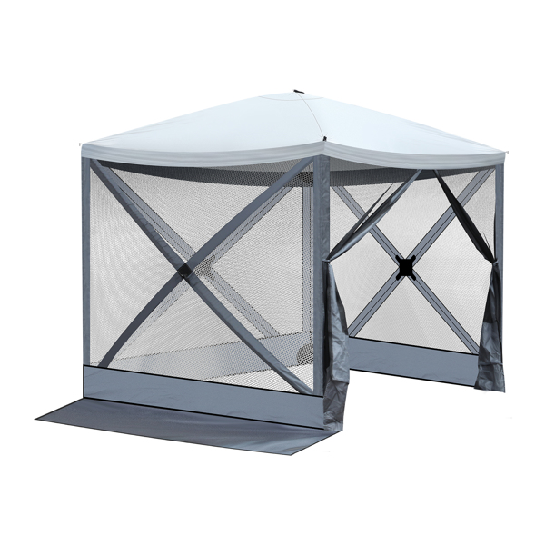  6.8' x 7.2' Outdoor pop-up camping canopy