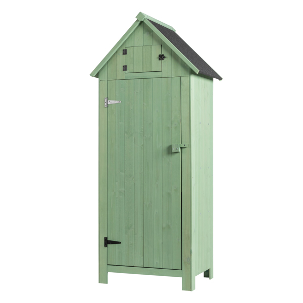 Fir wood Arrow Shed with Single Door Wooden Garden Shed Wooden Lockers 