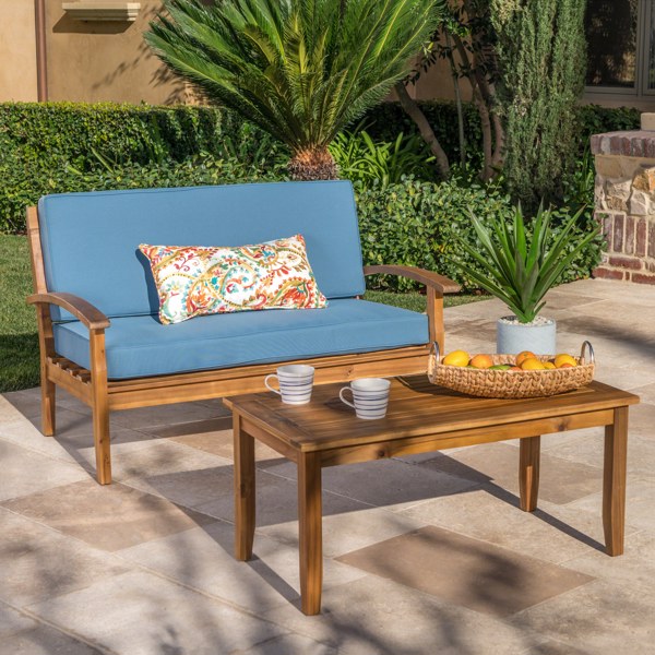 LOVE SEAT + COFFEE TABLE