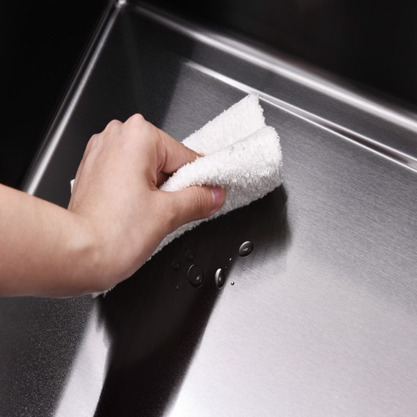 瀑布厨房水槽，黑色不锈钢单碗，带飞雨水龙头和砧板的多功能工作站，30×18“【周末不发货，TK/TEMU订单仅支持自提】-21