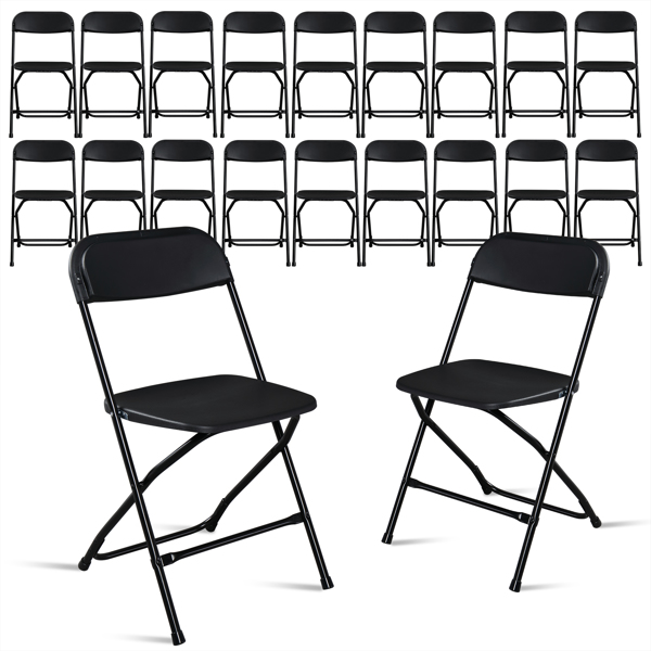 【替换50297272】 10pcs 注塑经典款 黑色 XN 庭院塑料折叠椅 N001-24