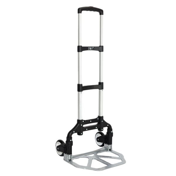 Portable Foldable Telescopic Trolley Trolley Luggage Trolle Black