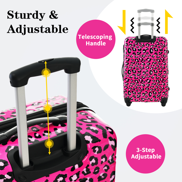 Hardshell Luggage Sets 3 pcs Spinner Suitcase with TSA Lock Lightweight-20"+24"+28" Luggages