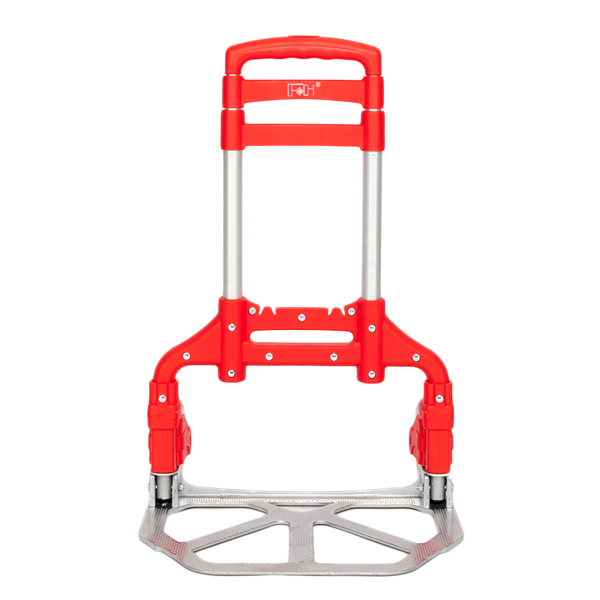 Portable Foldable Telescopic Trolley Trolley Luggage Trolley Red