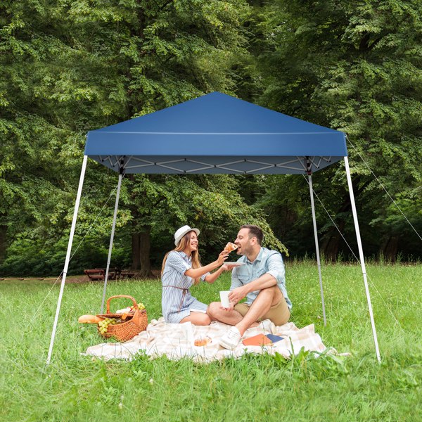 2.5 x 2.5m Portable Home Use Waterproof Folding Tent Blue