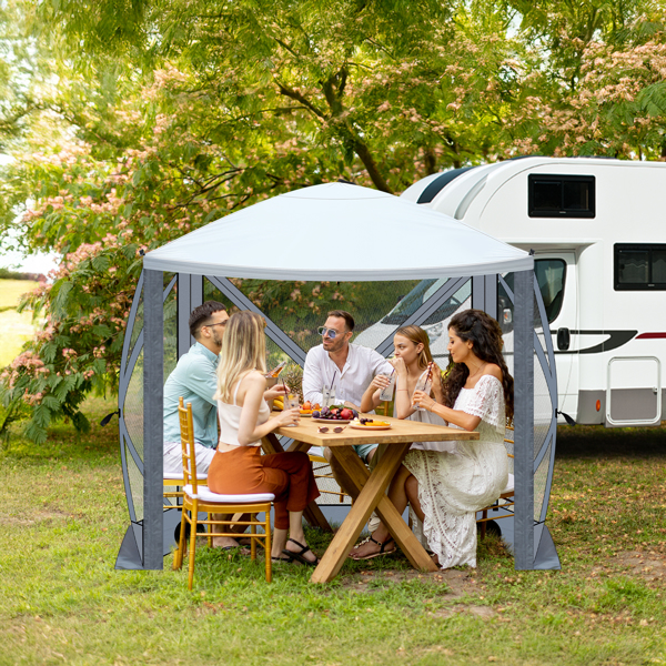  6.8' x 7.2' Outdoor pop-up camping canopy
