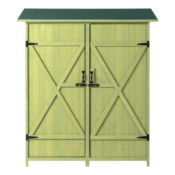 Fir Wood Shed Garden Storage Shed  Green