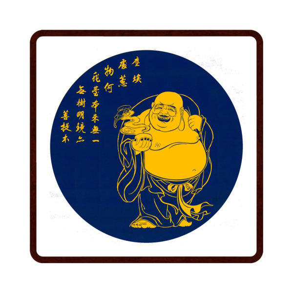 Laughing Buddha Tayin Energy Painting Size24X24 inch (61X61cm)