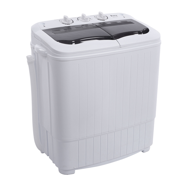 ZOKOP XPB35-188S 14.3(7.7 6.6)lbs Semi-automatic Gray Cover Washing Machine