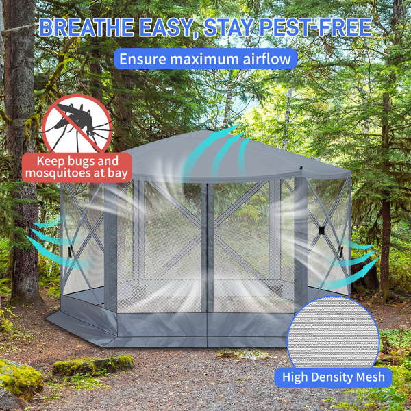 12' x 12' Outdoor pop-up camping canopy
