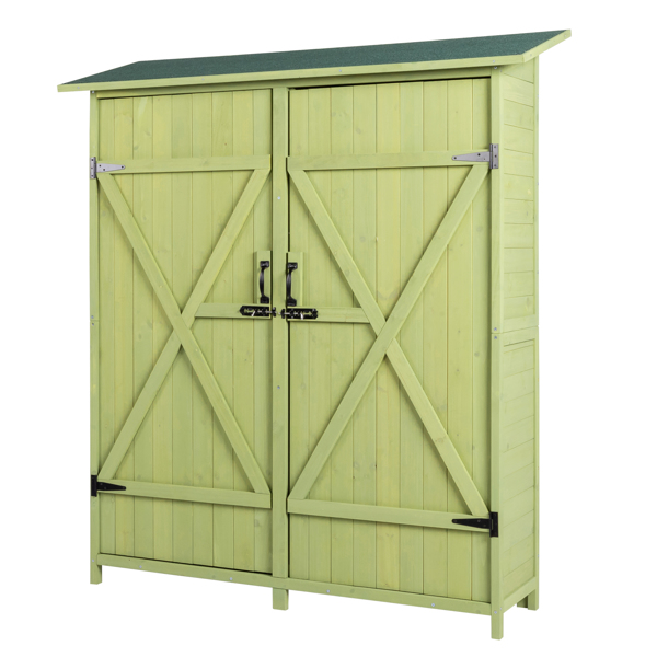 Fir Wood Shed Garden Storage Shed  Green