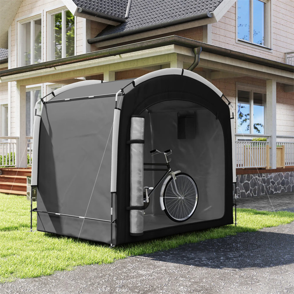  Black Bike Storage Shed Tent for 3-4 Bicycles