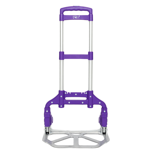 Portable Foldable Telescopic Trolley Trolley Luggage Trolle Purple