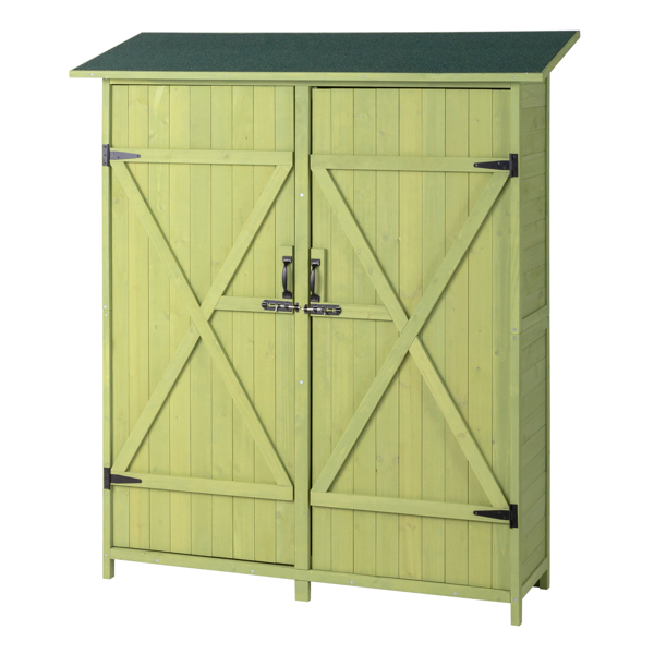 Fir Wood Shed Garden Storage Shed  Green