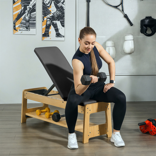 Wooden Adjustable Weight Bench